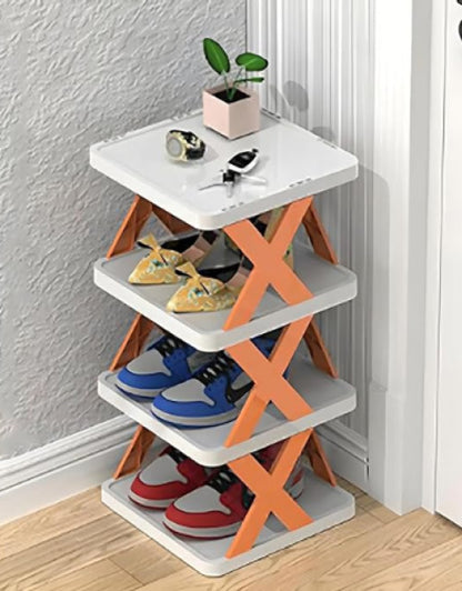 Multi-Purpose Stackable Shoe Rack Adjustable Slots